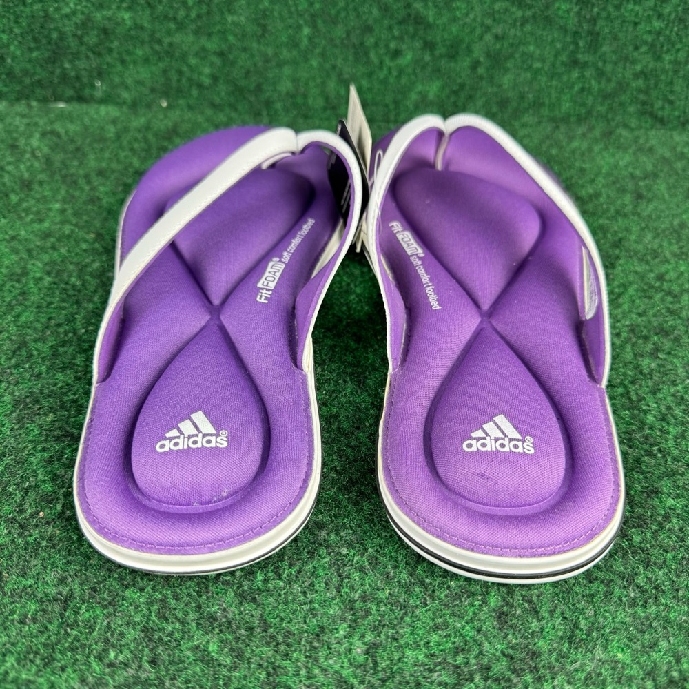 Adidas Fit Foam Juuvi Flip Flops Women's Size 9.5 Sandals Thong Purple (Men’s 8) - Picture 4 of 8